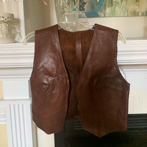 Leather Vest Size Small